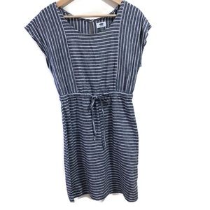 Old Navy Chambray Linen Striped Dress
